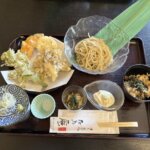 『日光そば処 たくみ庵』ゆばのお刺身と季節野菜の天ぷら膳